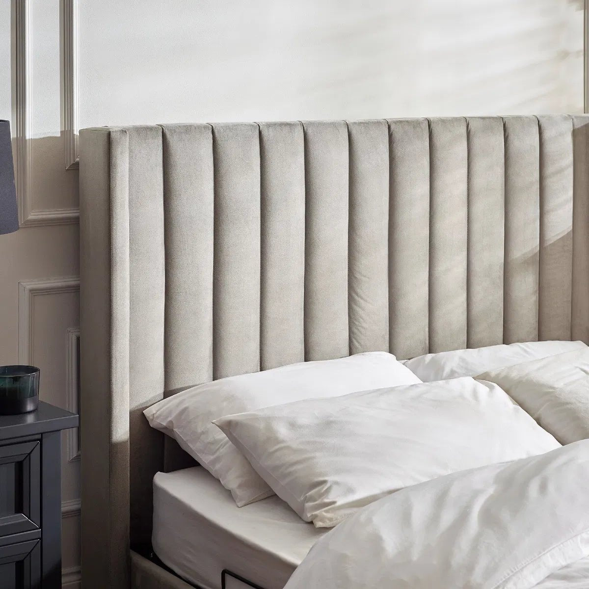 Clara Ottoman Side Lift TV Bed Frame - Julian Bowen