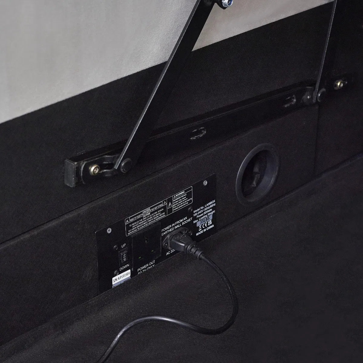 Clara Ottoman Side Lift TV Bed Frame - Julian Bowen