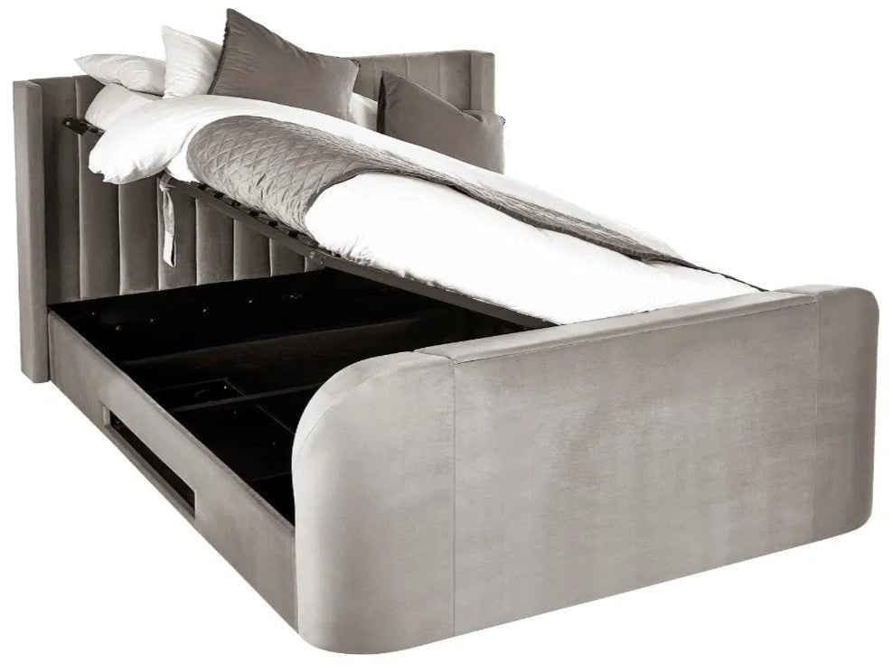Clara Ottoman Side Lift TV Bed Frame - Julian Bowen