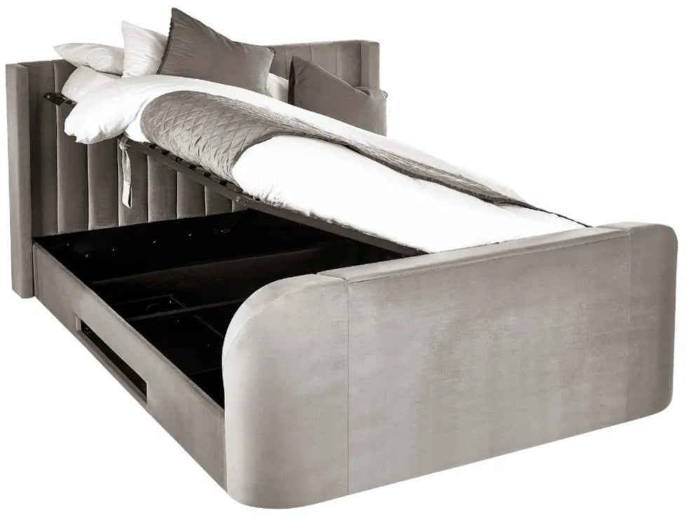 Clara Ottoman Side Lift TV Bed Frame - Julian Bowen