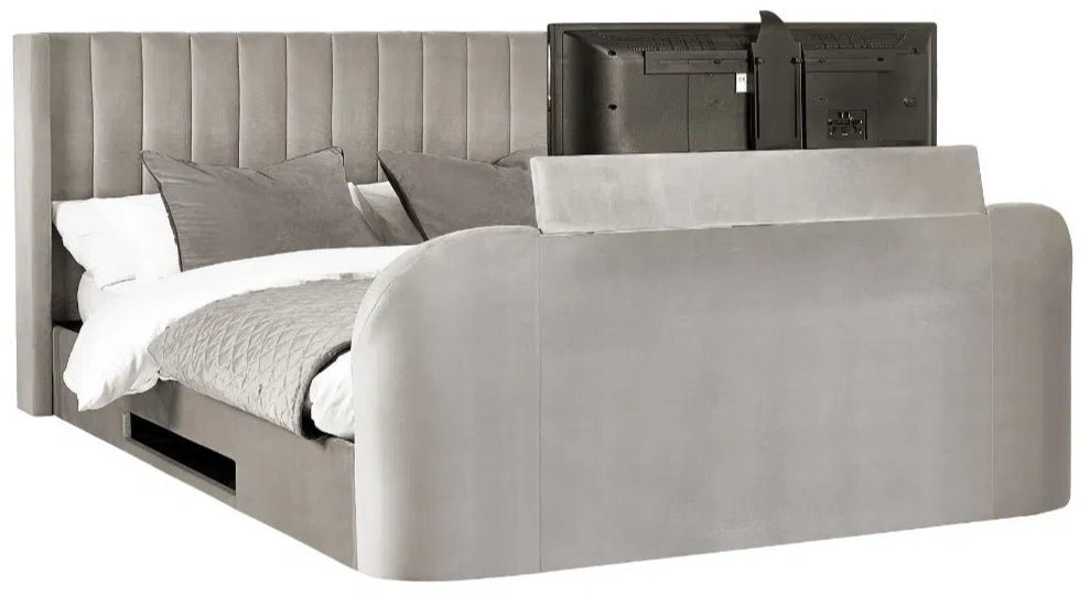 Clara Ottoman Side Lift TV Bed Frame - Julian Bowen