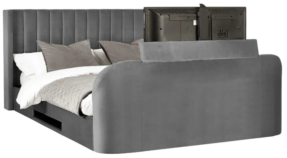 Clara Ottoman Side Lift TV Bed Frame - Julian Bowen