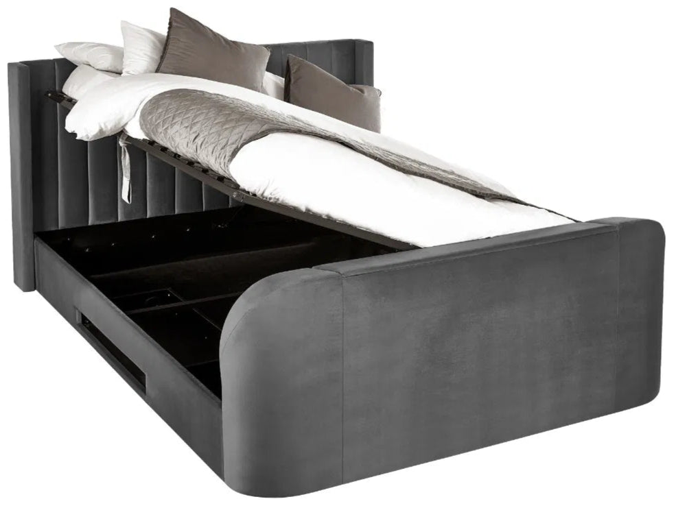 Clara Ottoman Side Lift TV Bed Frame - Julian Bowen