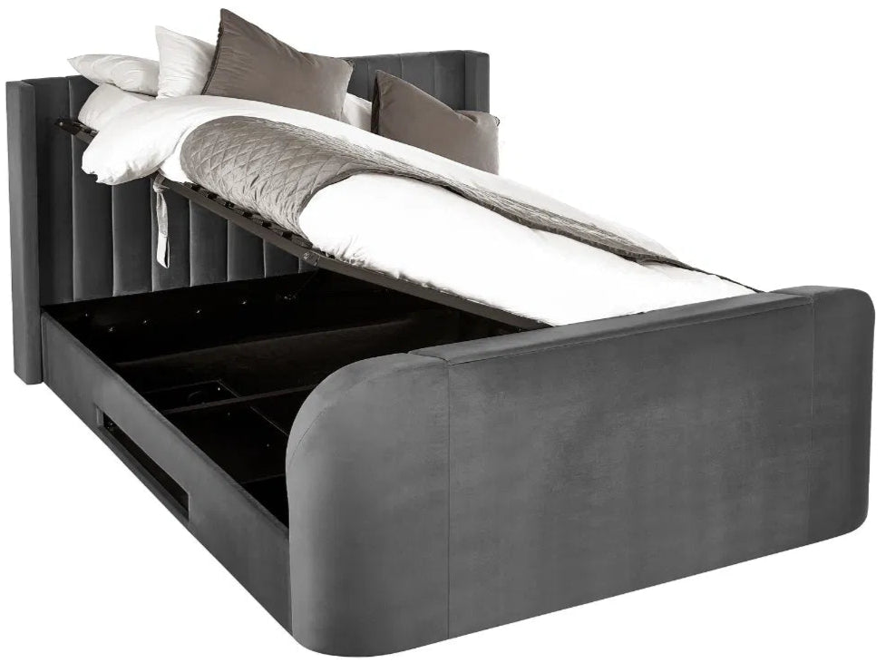 Clara Ottoman Side Lift TV Bed Frame - Julian Bowen