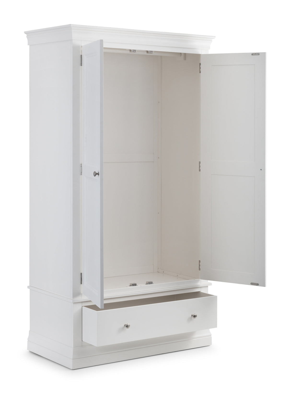 Clermont 2 Door 1 Drawer Double Wardrobe - Julian Bowen
