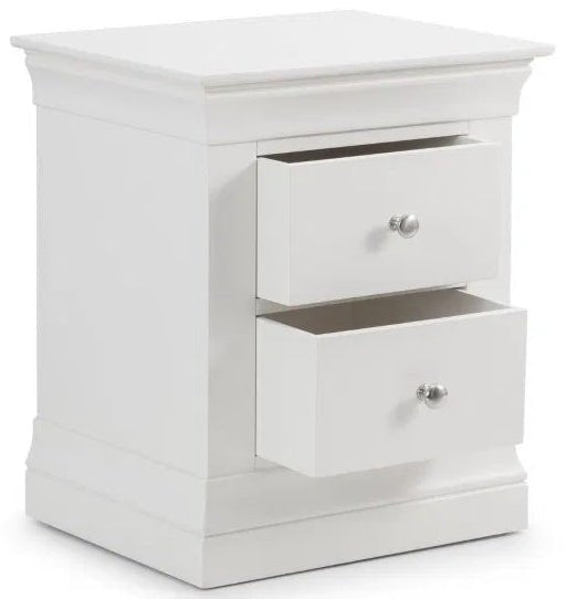 Clermont 2 Drawer Bedside Table - Julian Bowen