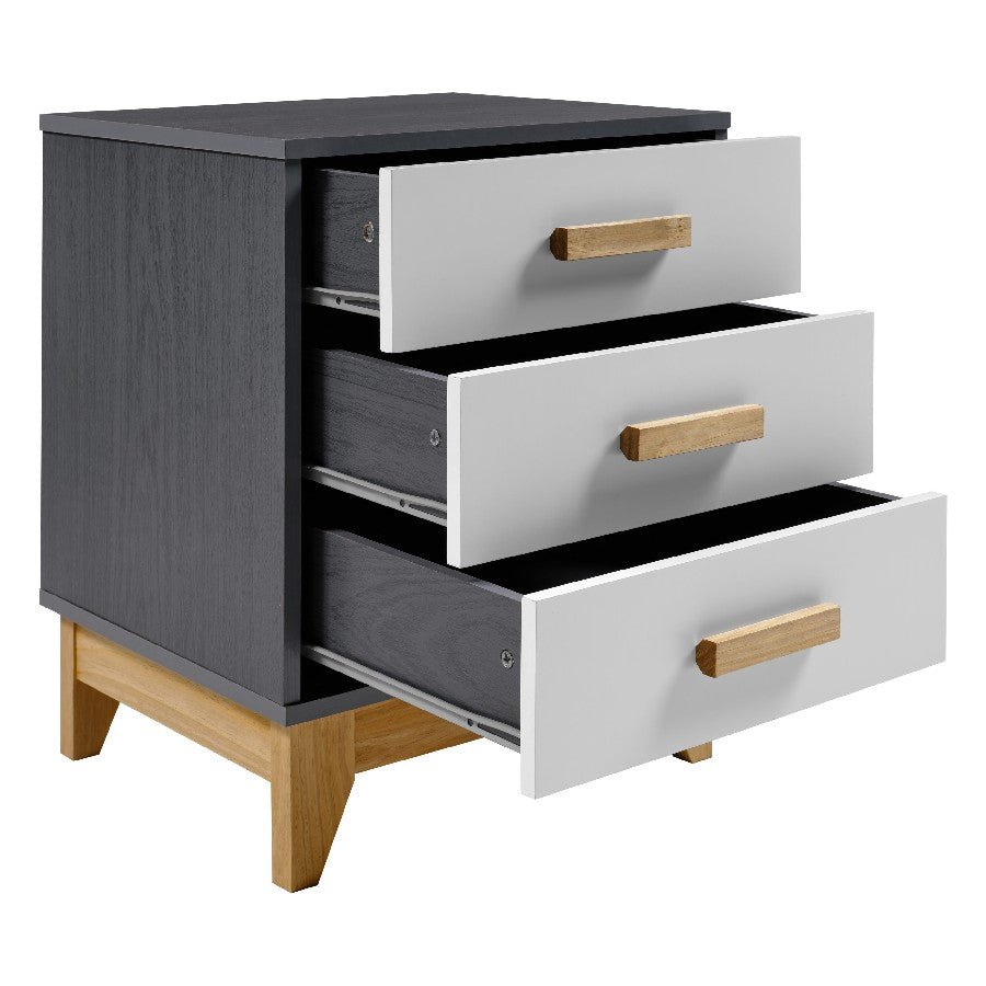 Cleveland 3 Drawer Bedside - Seconique