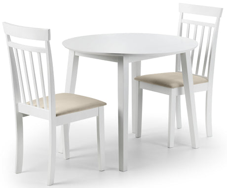 Coast Dropleaf Space Saving Table and 2 Dining Chairs - Julian Bowen