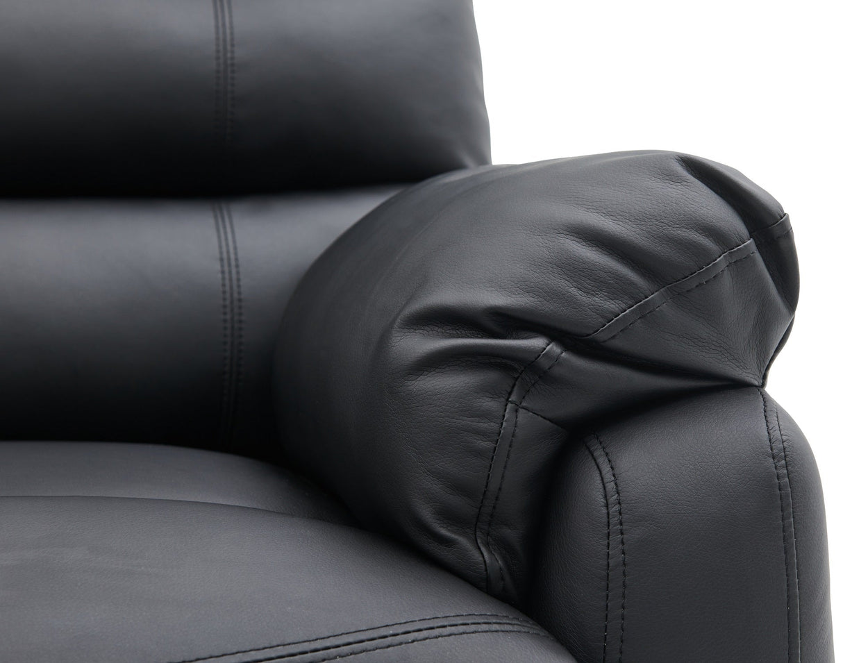 Colin Faux Leather 3 Seater Reclining Corner Sofa with Left Hand Chaise - TGC