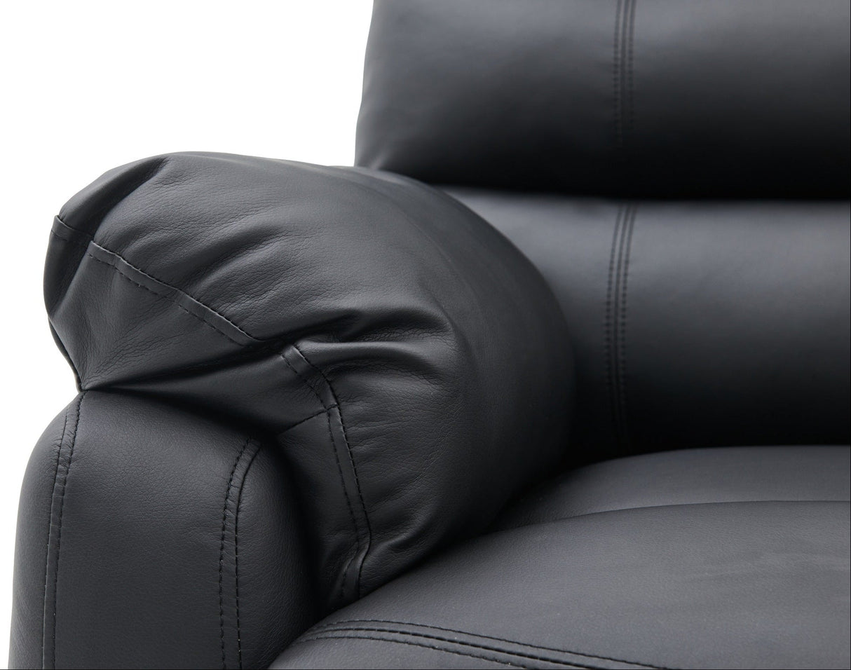 Colin Faux Leather 3 Seater Reclining Corner Sofa with Right Hand Chaise - TGC