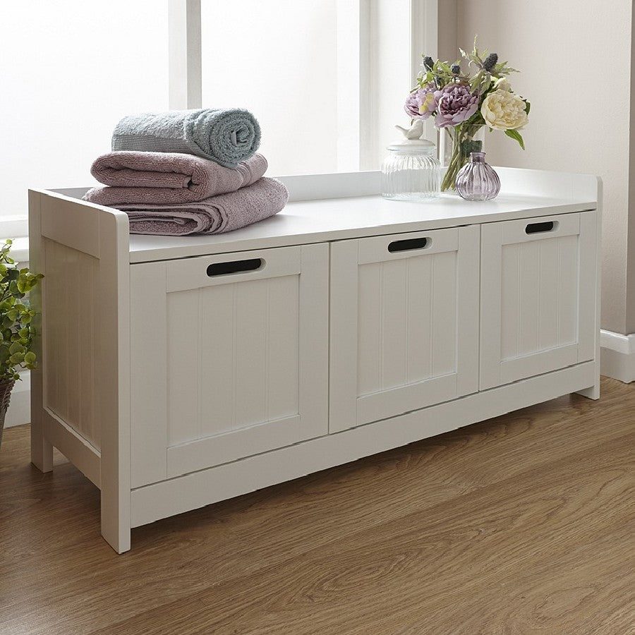 Colonial 3 Door Storage Bench - GFW