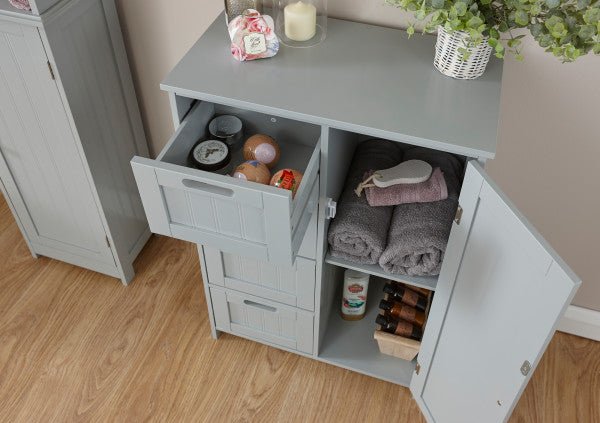 Colonial Bathroom Unit (4 Drawer and 1 Door) - GFW