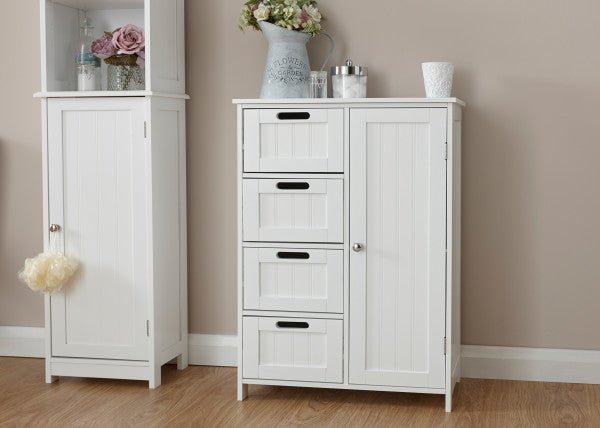 Colonial Bathroom Unit (4 Drawer and 1 Door) - GFW