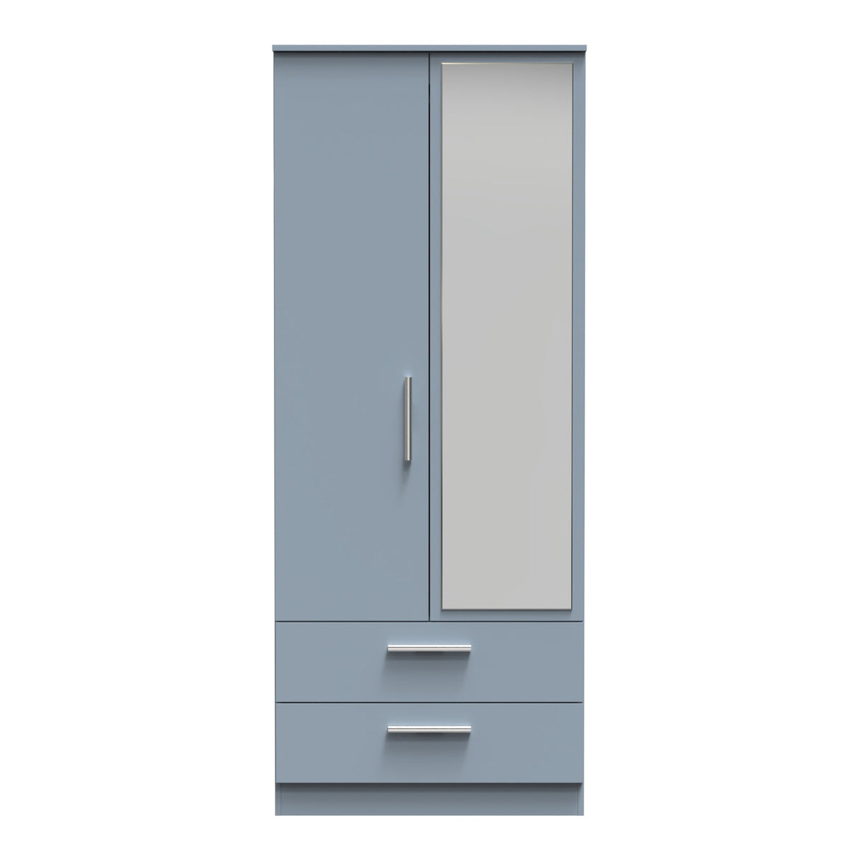 Contrast 2 Door 2 Drawer Mirrored Wardrobe - Welcome Furniture