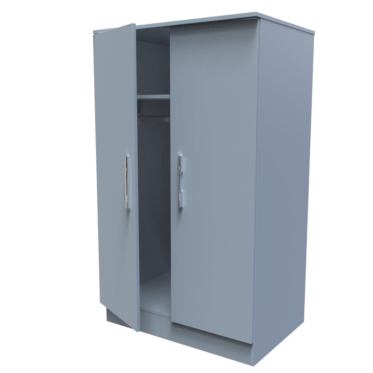 Contrast 2 Door Midi Wardrobe - Welcome Furniture