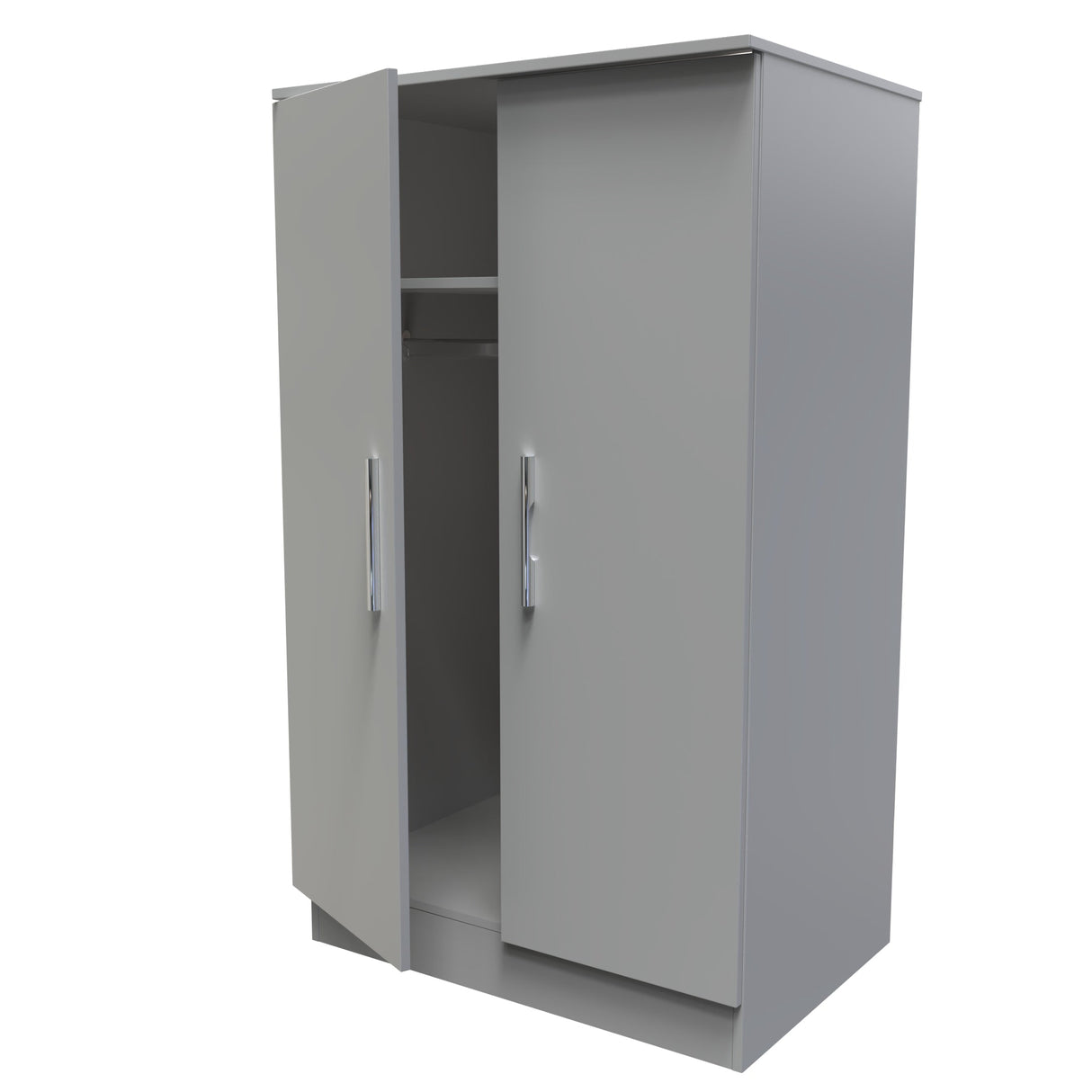 Contrast 2 Door Midi Wardrobe - Welcome Furniture