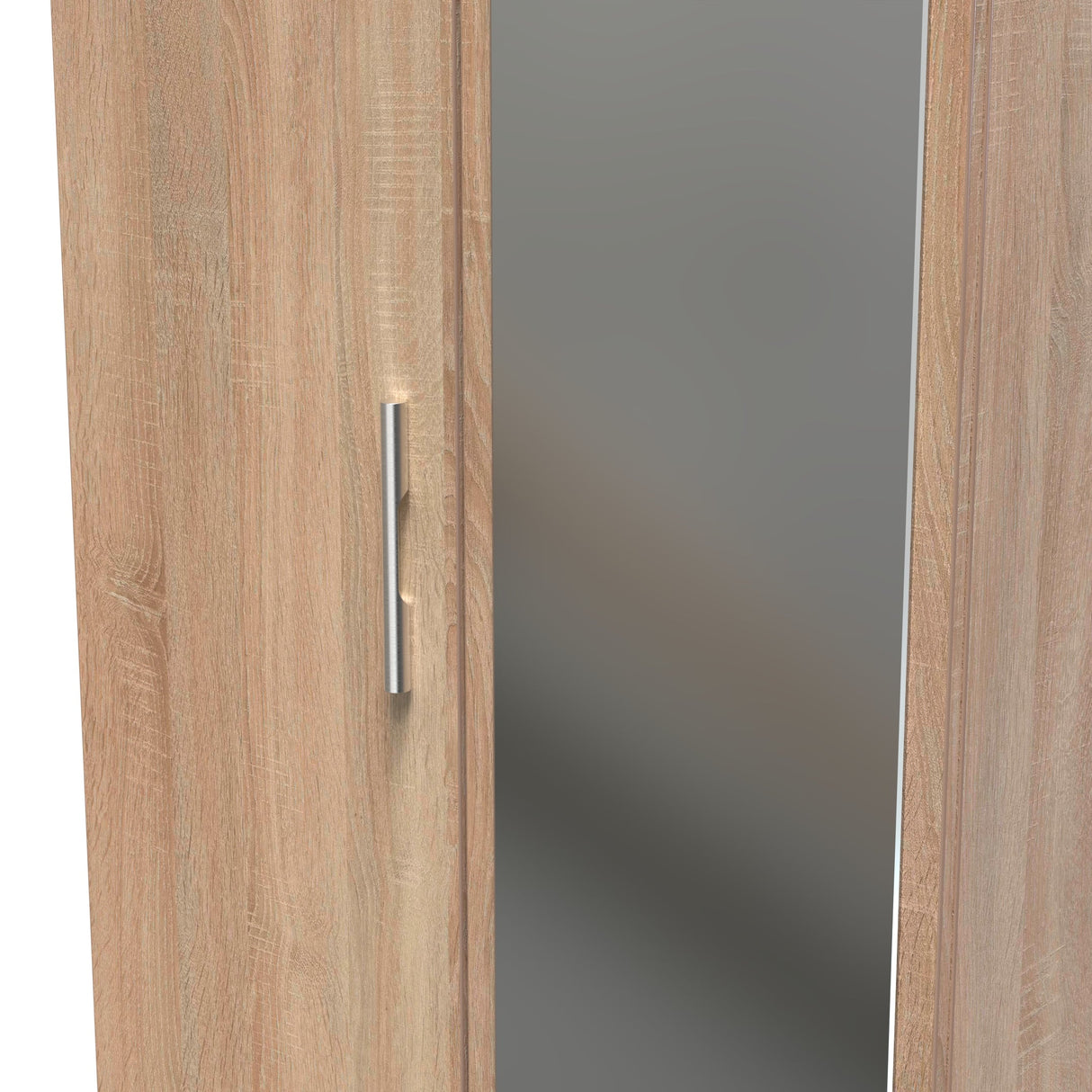 Contrast 2 Door Mirrored Wardrobe - Welcome Furniture