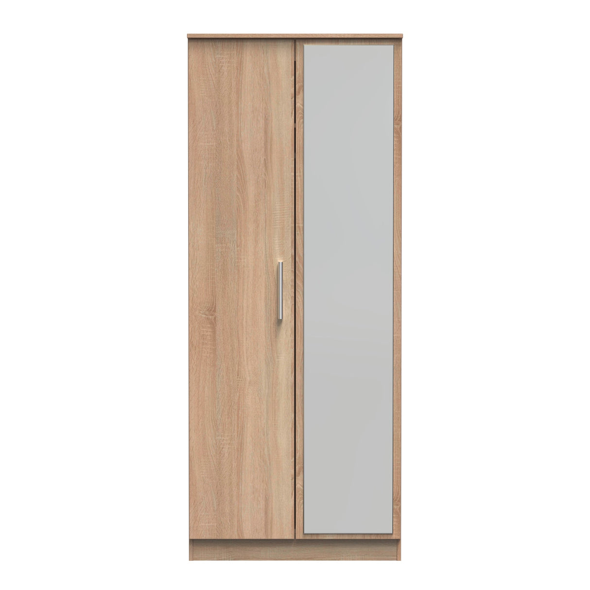 Contrast 2 Door Mirrored Wardrobe - Welcome Furniture