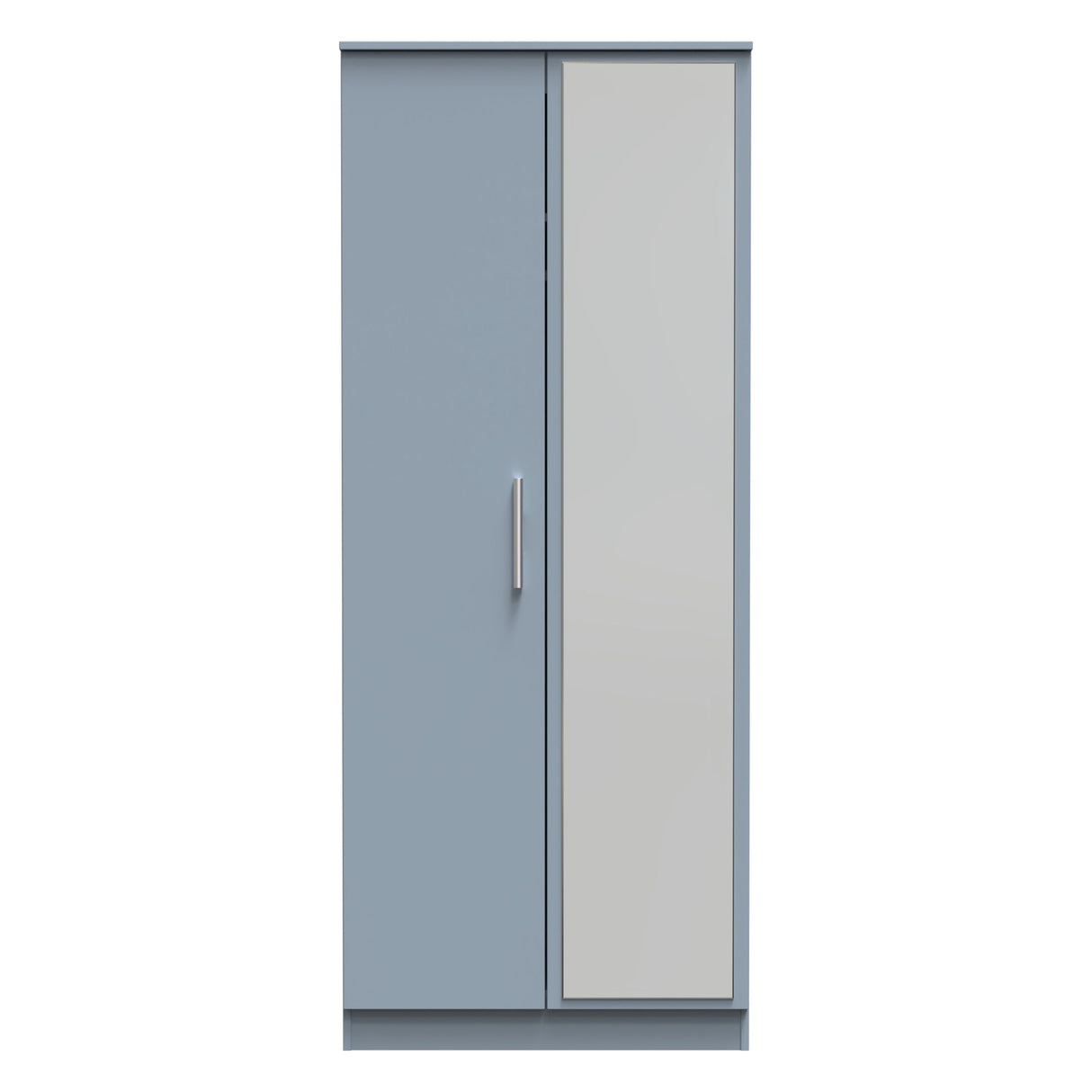 Contrast 2 Door Mirrored Wardrobe - Welcome Furniture