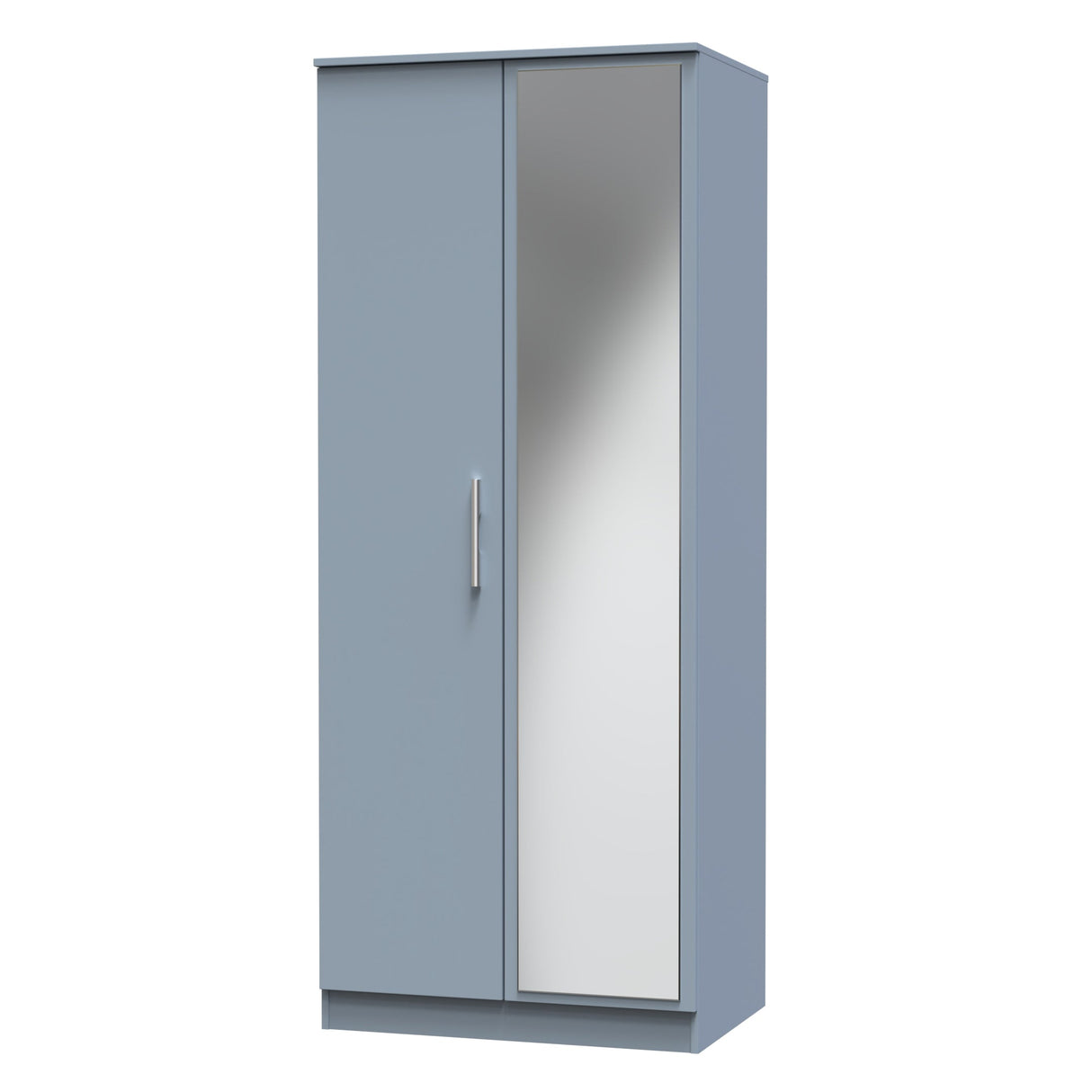 Contrast 2 Door Mirrored Wardrobe - Welcome Furniture
