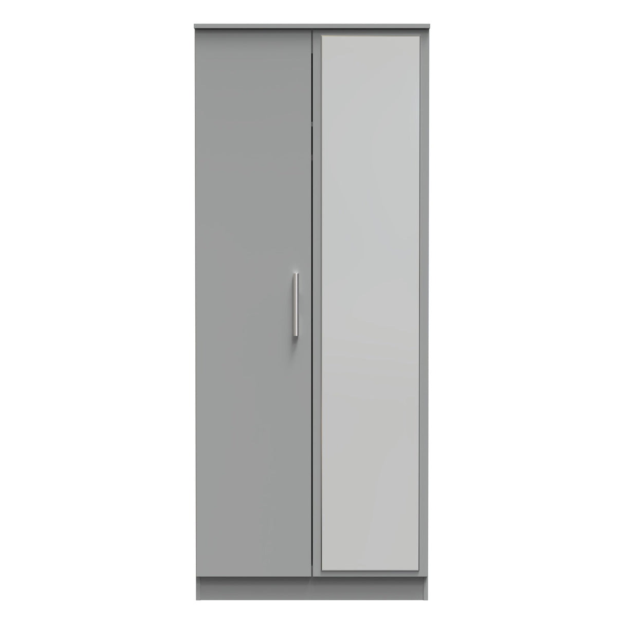 Contrast 2 Door Mirrored Wardrobe - Welcome Furniture