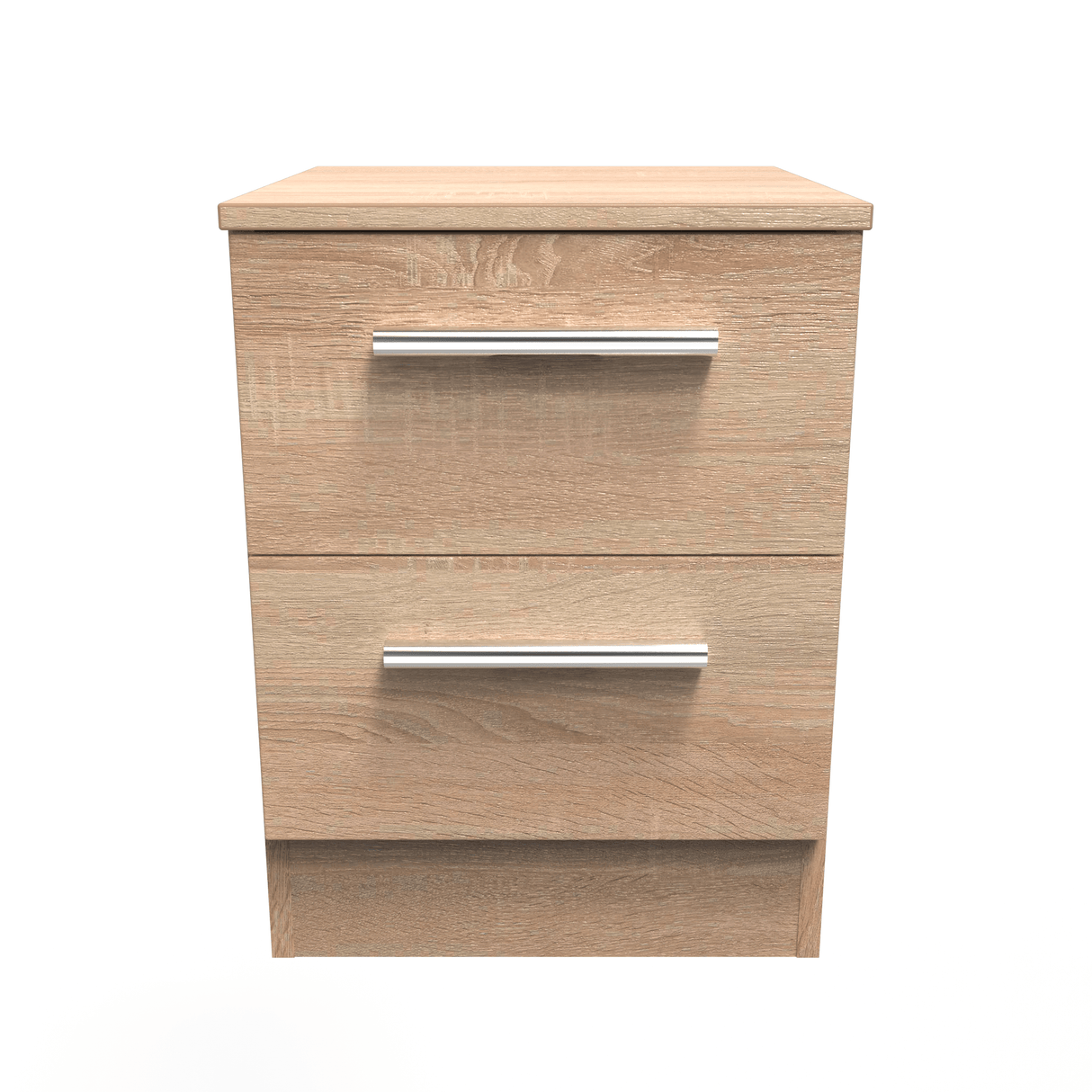 Contrast 2 Drawer Bedside Cabinet - Welcome Furniture