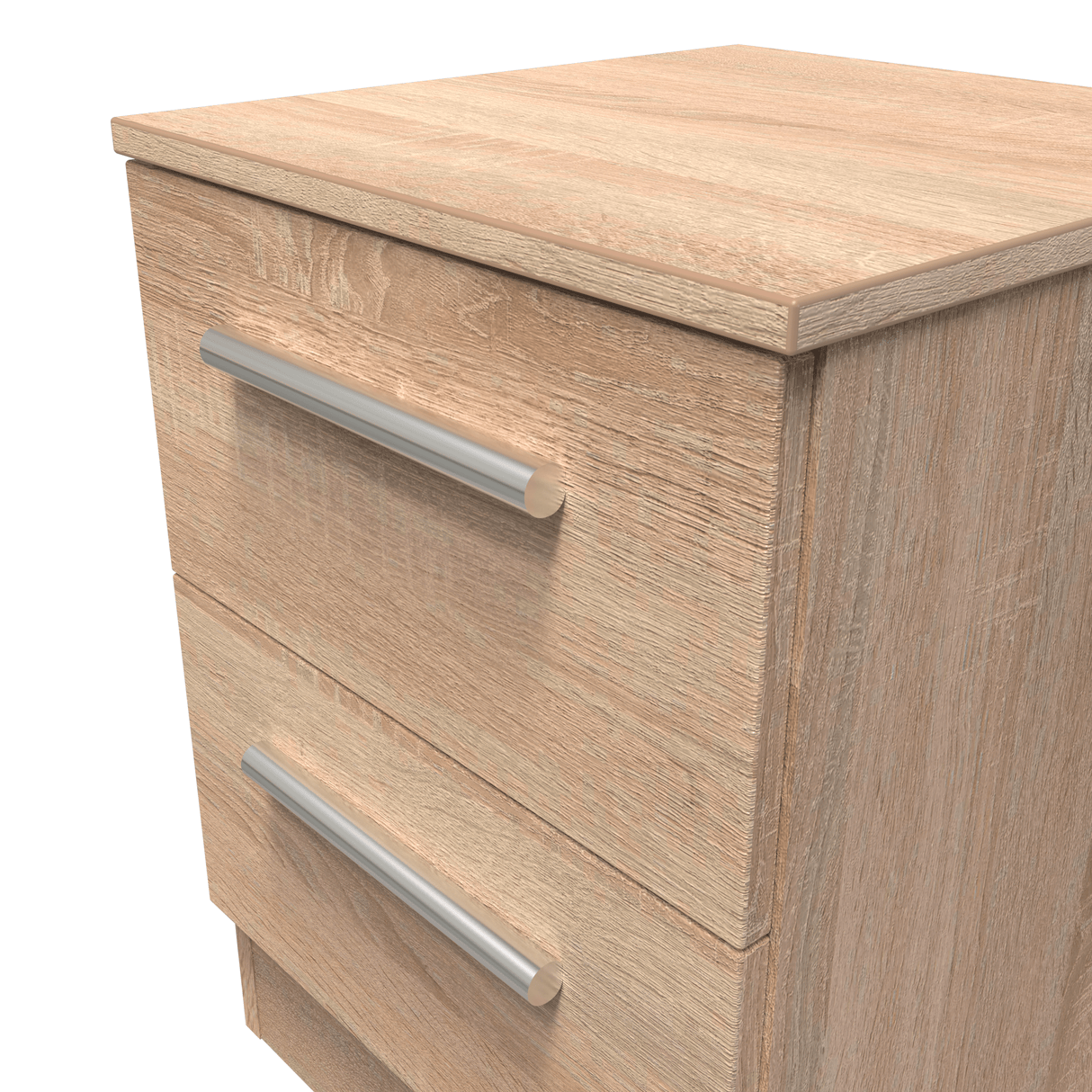 Contrast 2 Drawer Bedside Cabinet - Welcome Furniture