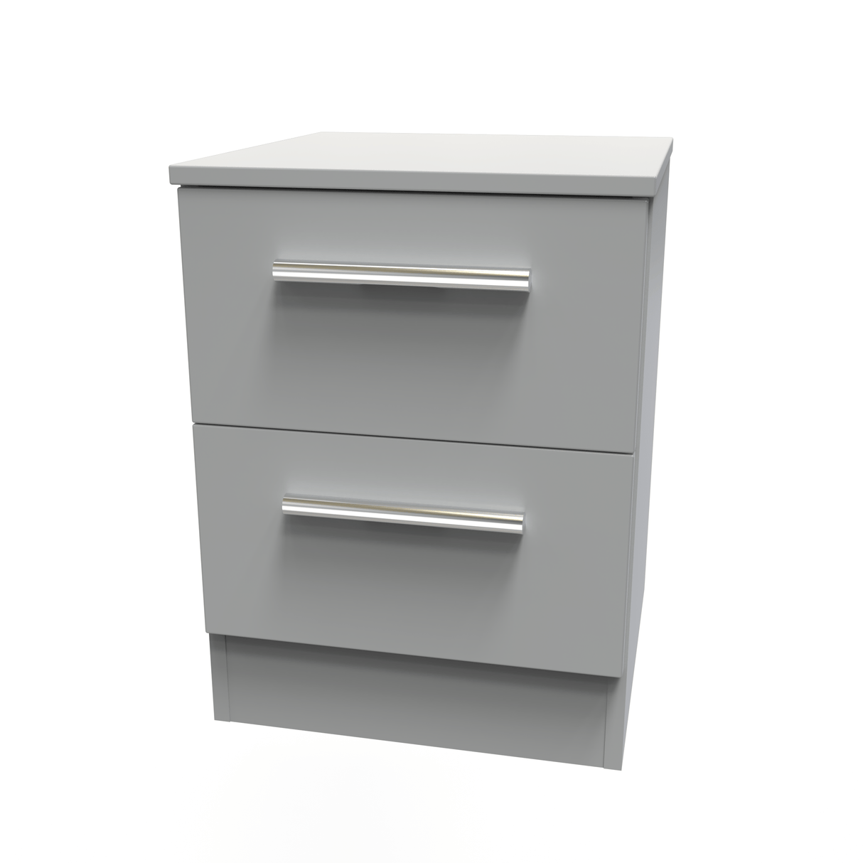 Contrast 2 Drawer Bedside Cabinet - Welcome Furniture
