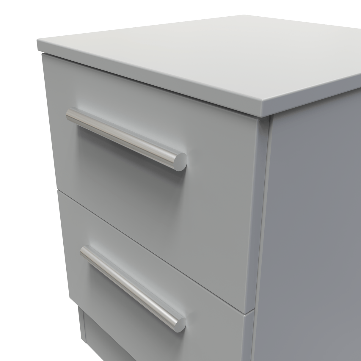 Contrast 2 Drawer Bedside Cabinet - Welcome Furniture
