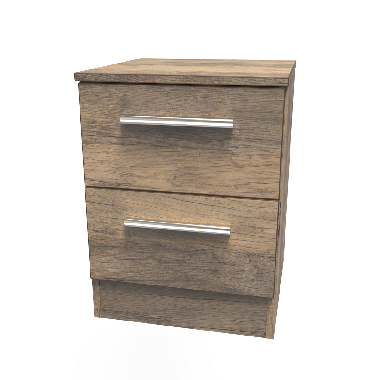 Contrast 2 Drawer Bedside Cabinet - Welcome Furniture