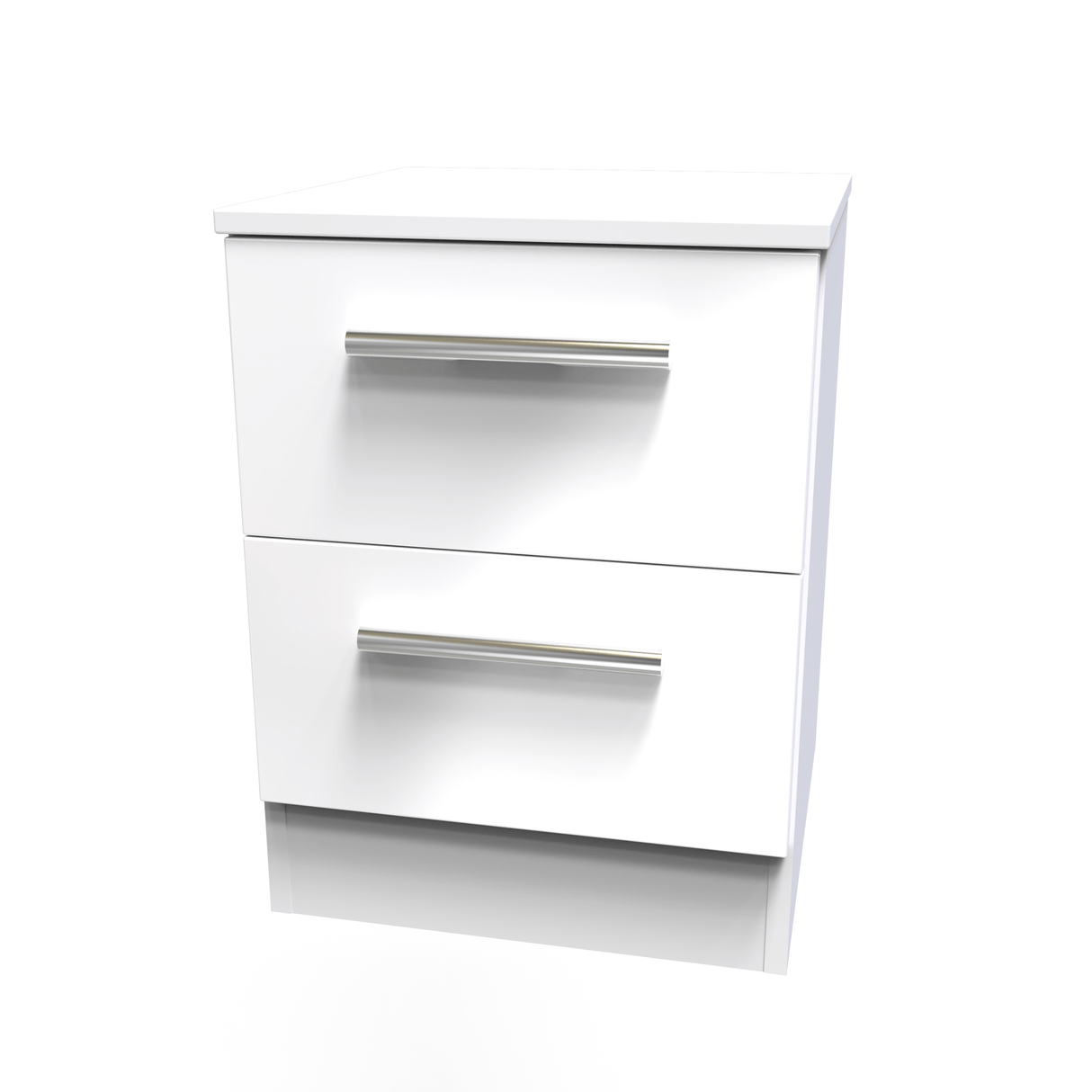 Contrast 2 Drawer Bedside Cabinet - Welcome Furniture