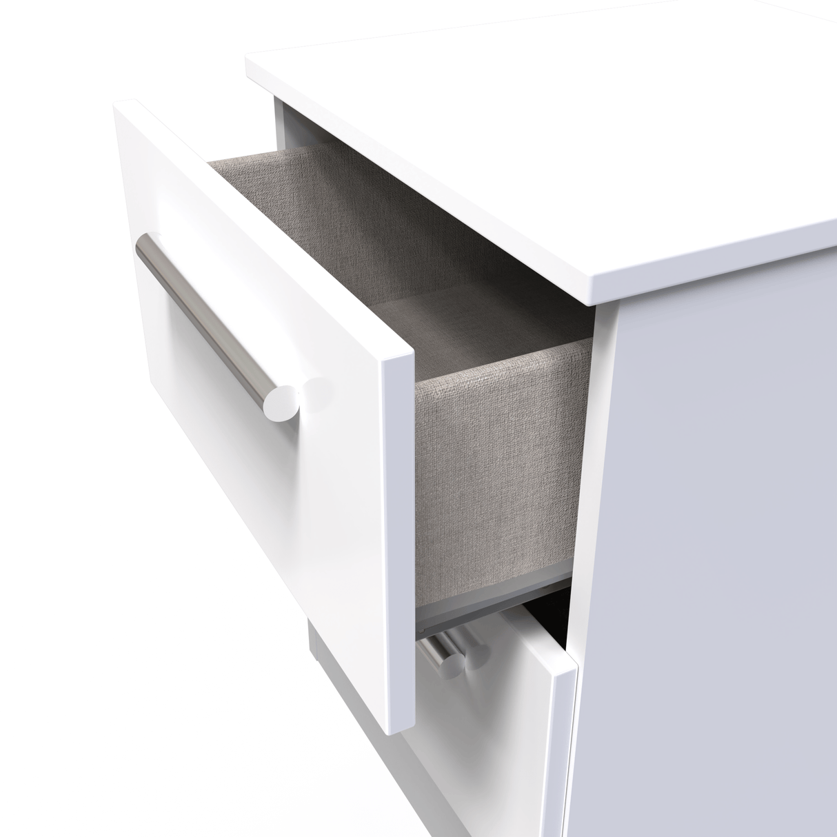 Contrast 2 Drawer Bedside Cabinet - Welcome Furniture