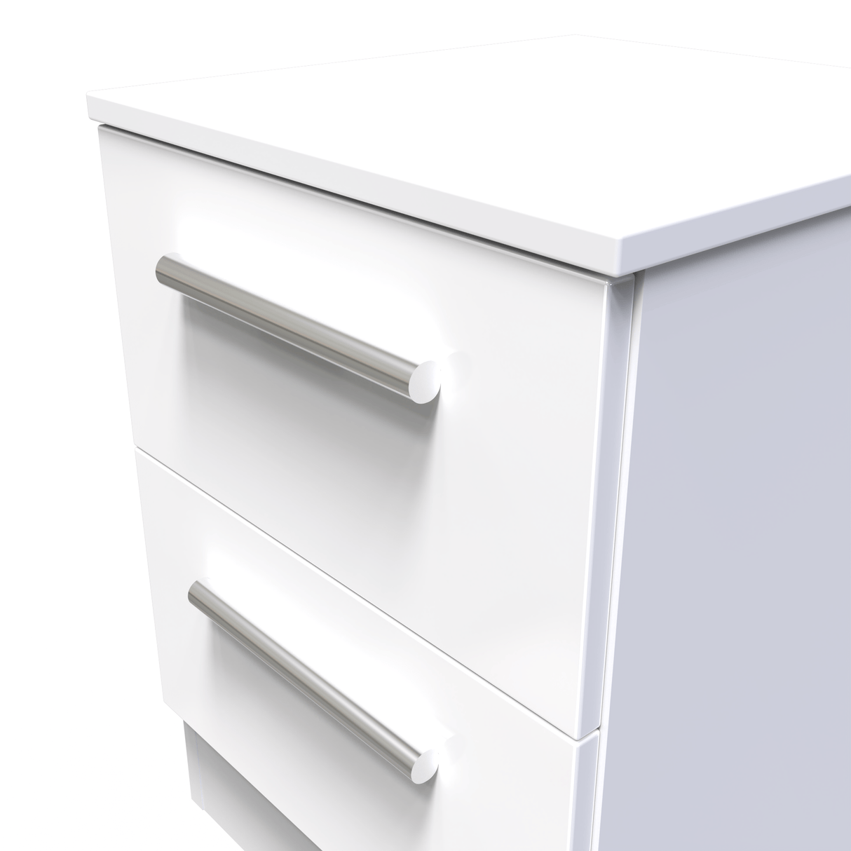 Contrast 2 Drawer Bedside Cabinet - Welcome Furniture