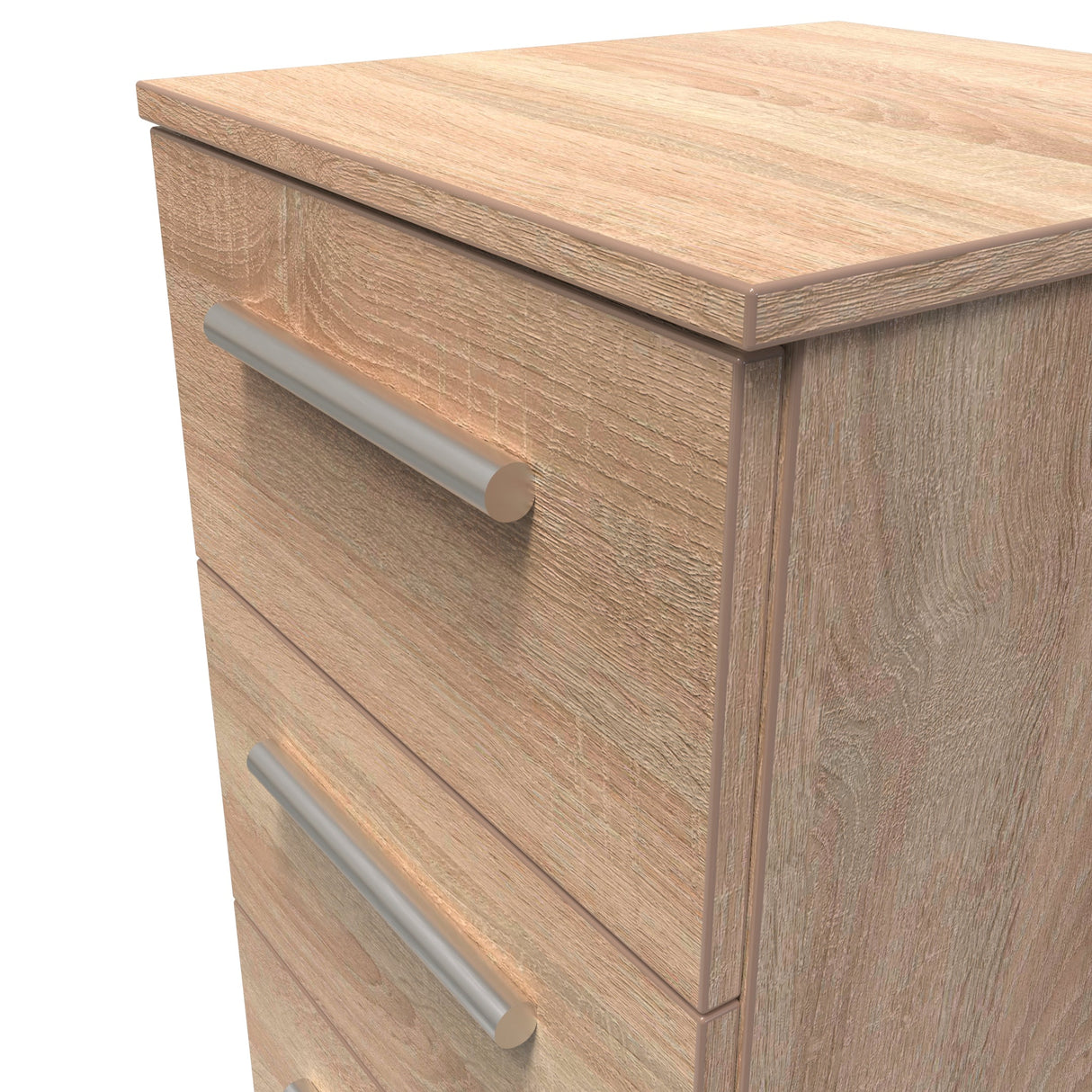 Contrast 3 Drawer Bedside Cabinet - Welcome Furniture