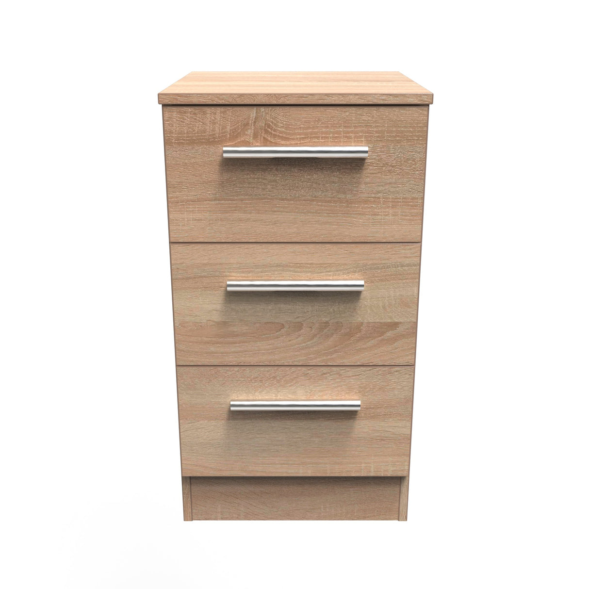 Contrast 3 Drawer Bedside Cabinet - Welcome Furniture