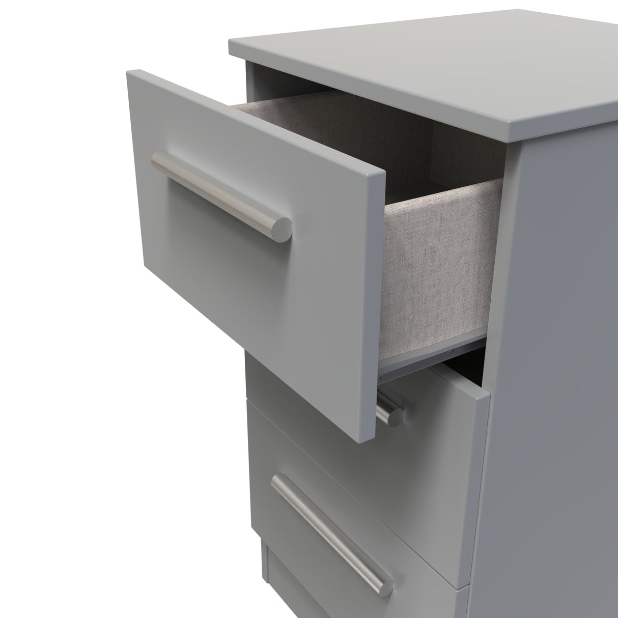 Contrast 3 Drawer Bedside Cabinet - Welcome Furniture