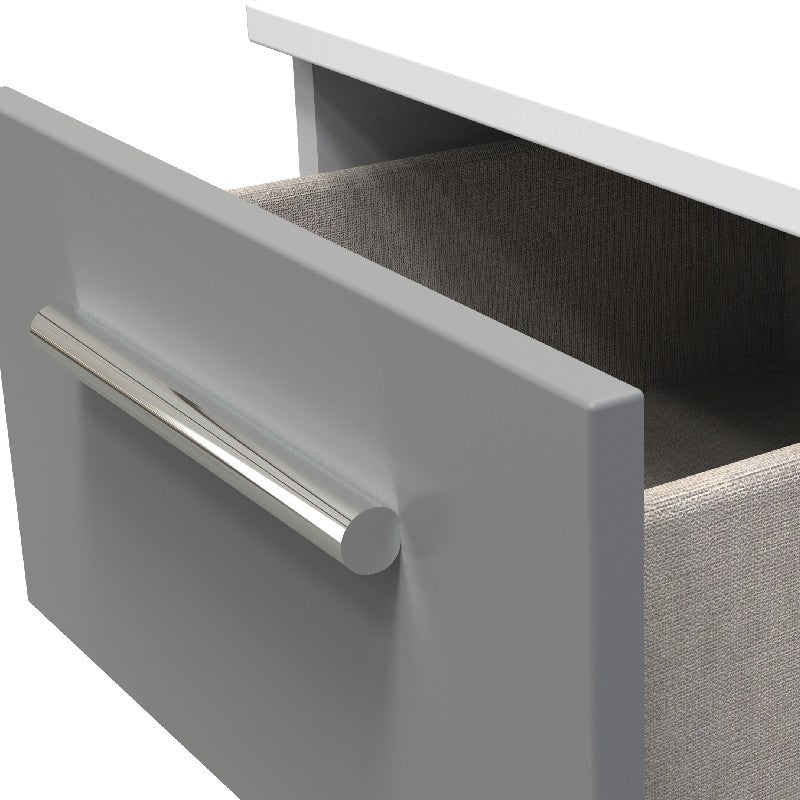 Contrast 3 Drawer Bedside Cabinet - Welcome Furniture