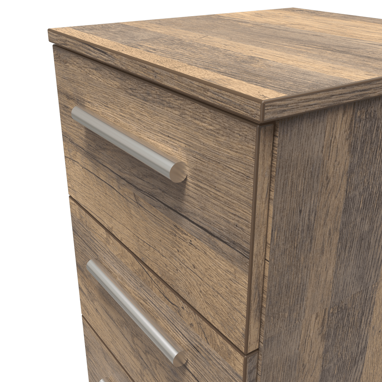 Contrast 3 Drawer Bedside Cabinet - Welcome Furniture