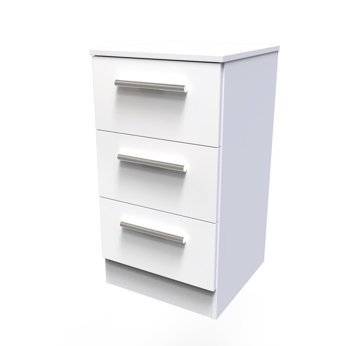 Contrast 3 Drawer Bedside Cabinet - Welcome Furniture
