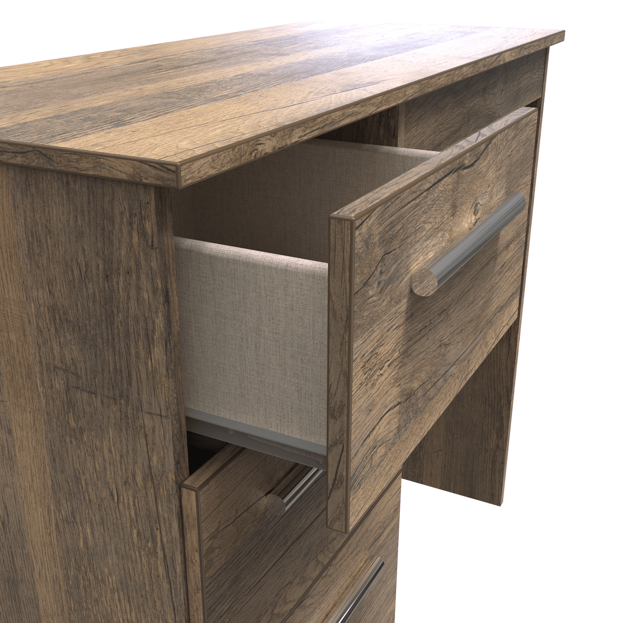 Contrast 3 Drawer Dressing Table - Welcome Furniture