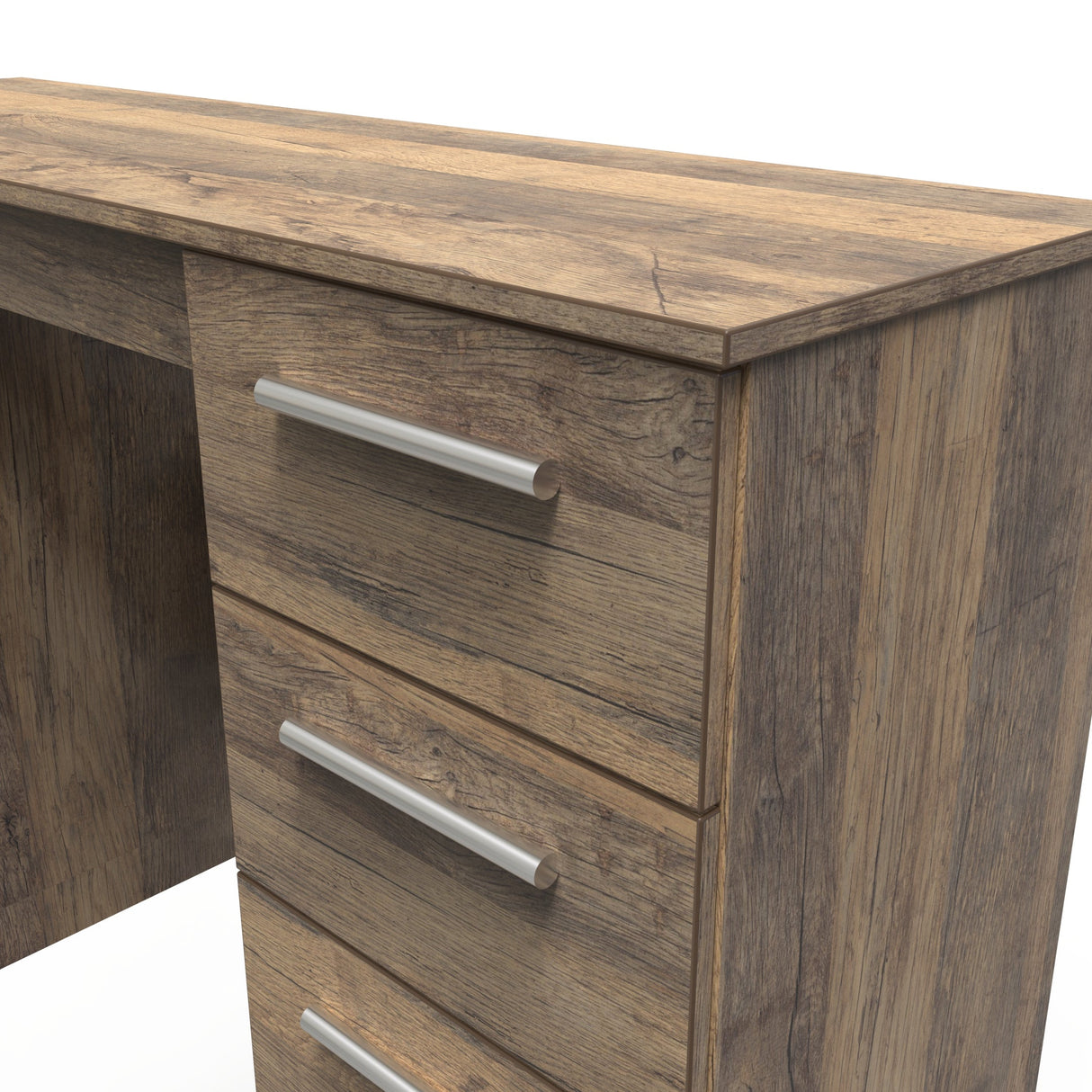 Contrast Double Pedestal 6 Drawer Dressing Table - Welcome Furniture