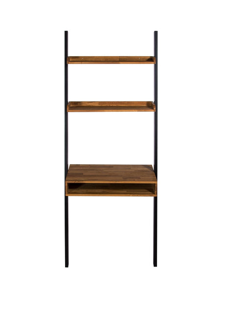 Copenhagen Black and Oiled Wood Ladder Desk - LPD