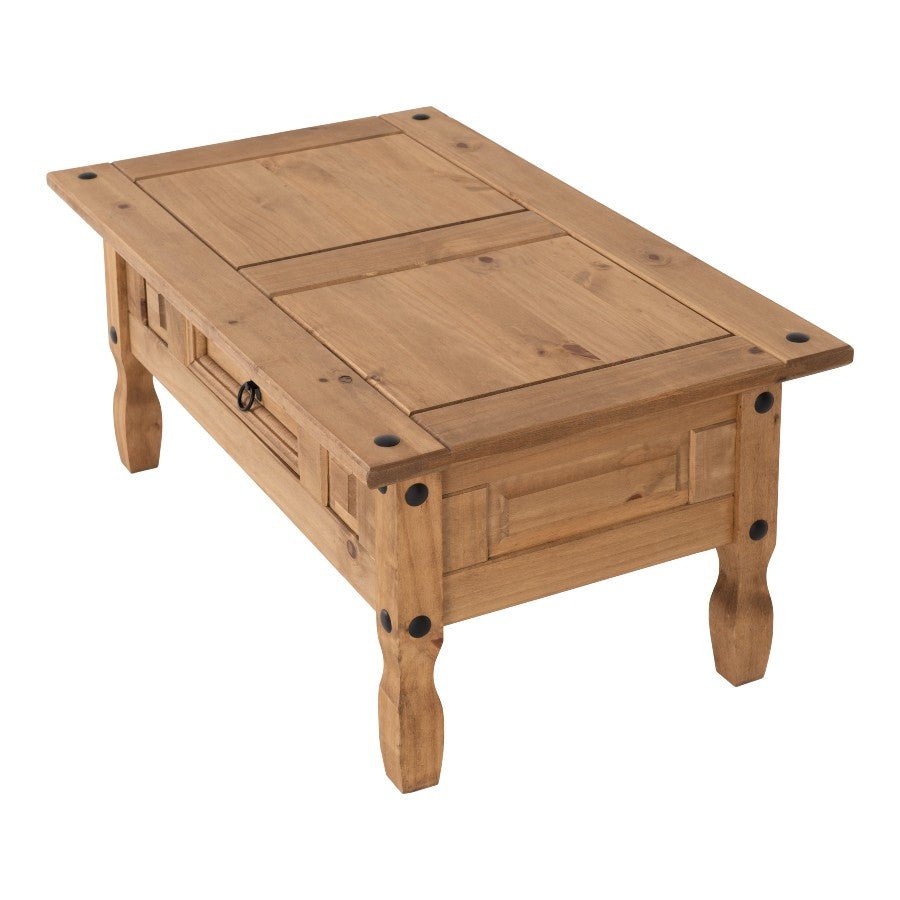 Corona 1 Drawer Coffee Table - Seconique