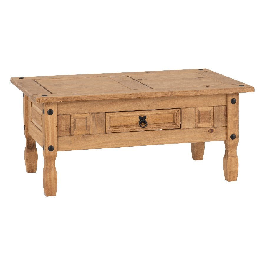 Corona 1 Drawer Coffee Table - Seconique