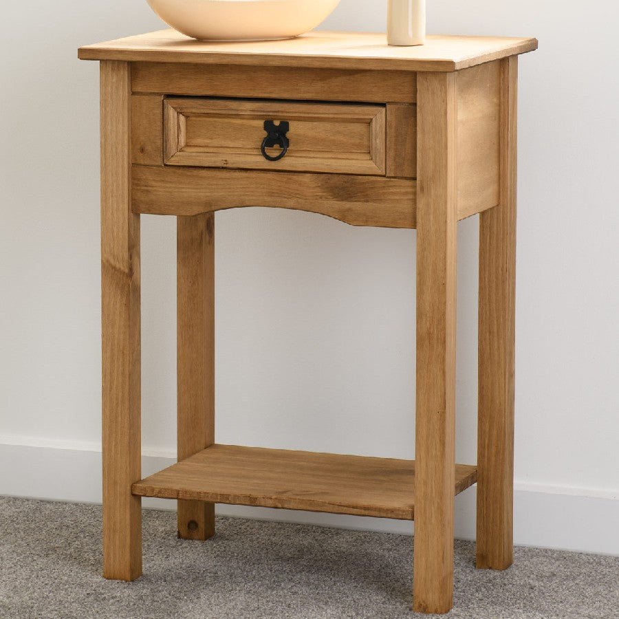 Corona 1 Drawer Console Table - Seconique