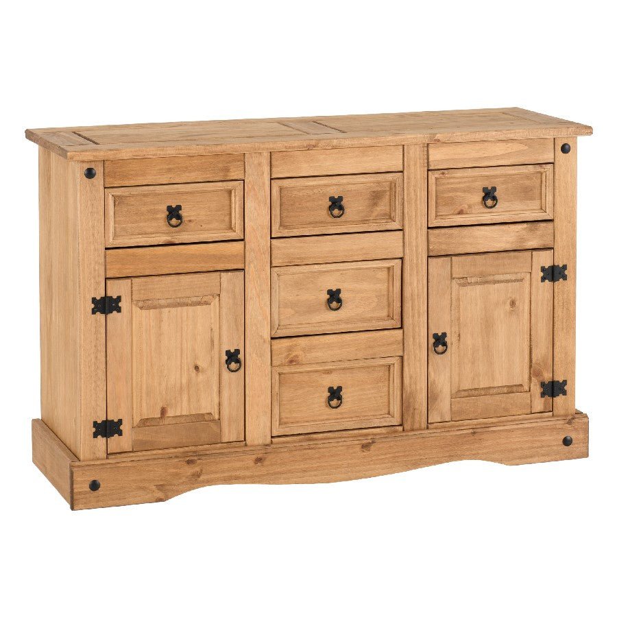 Corona 2 Door 5 Drawer Sideboard - Seconique