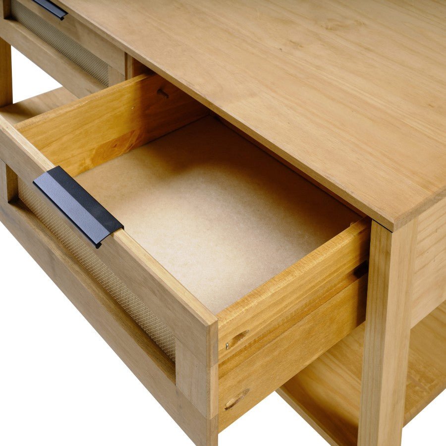 Corona 2 Drawer Coffee Table - Seconique