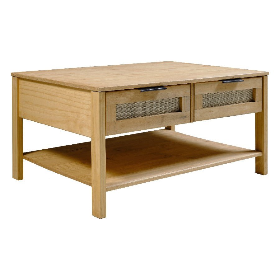 Corona 2 Drawer Coffee Table - Seconique