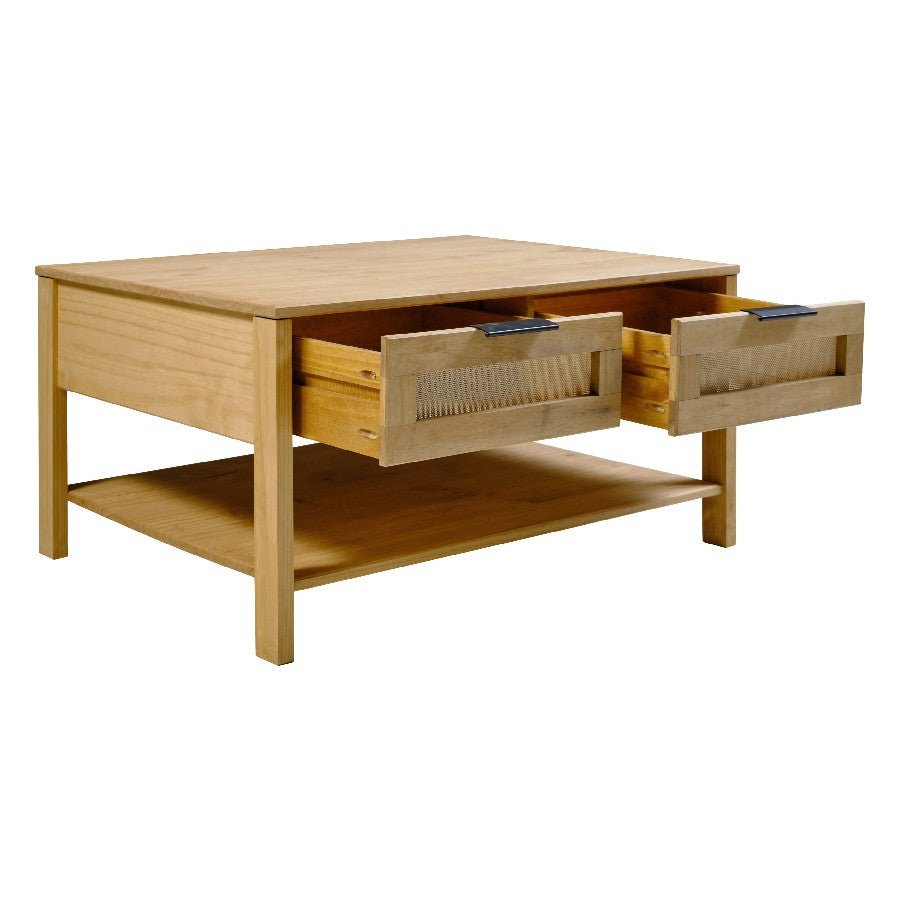 Corona 2 Drawer Coffee Table - Seconique