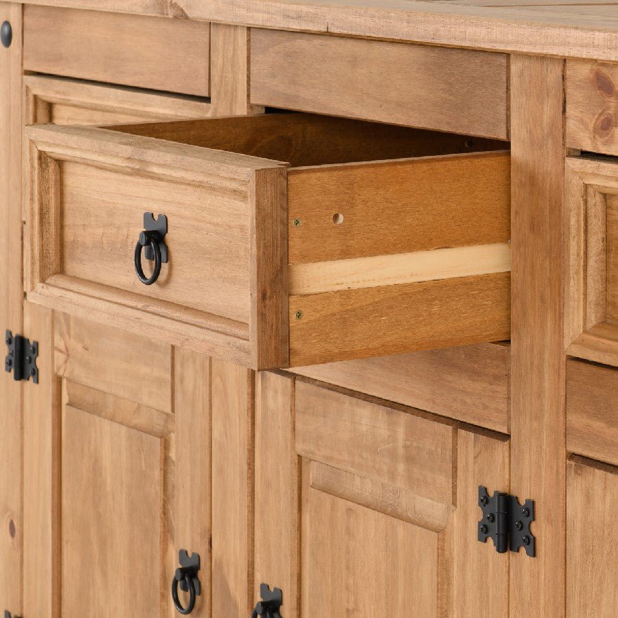 Corona 3 Door 3 Drawer Sideboard - Seconique